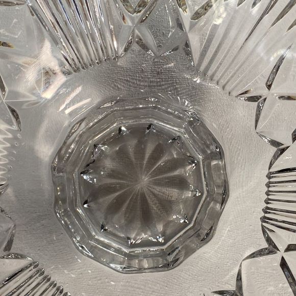 Vintage Large Crystal Bowl - Picture 6 of 10
